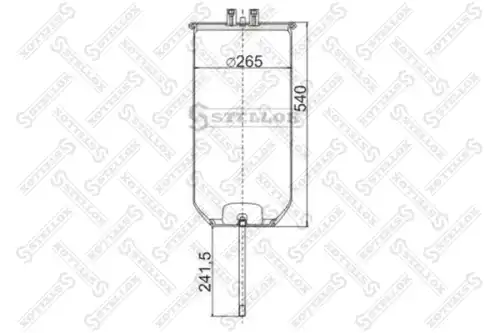 Пневмоподушка STELLOX 90-49110-SX