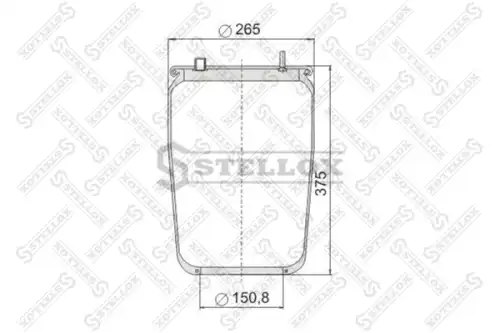 Пневмоподушка STELLOX 90-08366-SX