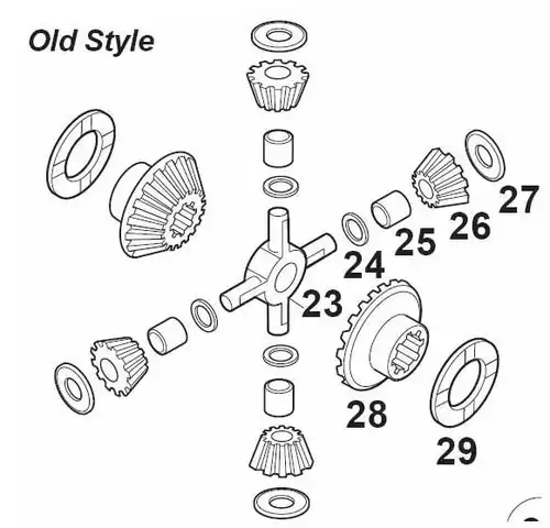 р/к дифференциала !OLD крестовина,4сателита,6шайб,2шестерMB AL7.HD7.HL7.HO7 ->698776 60170843 EURORICAMBI