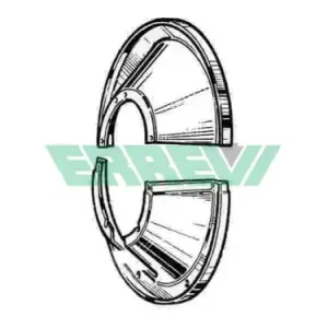 комплект щитков пылезащитных !на 1 сторону 350X200 h74ROR 733051 ERREVI