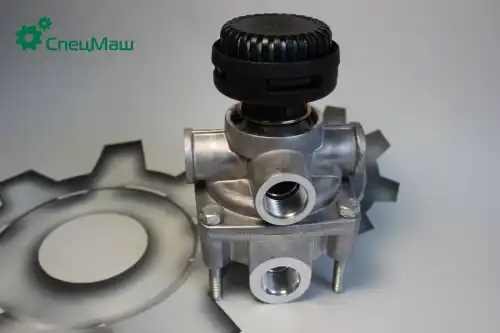 клапан ускорительный! с глушителем (ан. 64221-3518010-10) МАЗ, КАМАЗ, ГАЗ 100-3518010-10 СПЕЦМАШ