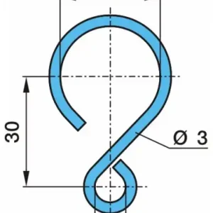 крючок ролика тормозной колодки !BPW 03.350.00.13.0
