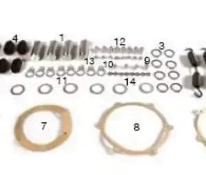 р/к тормозной колодки (на ось) !(бм) прокл,р/к пальцев, роликов, пружины SAF 8130->02.84 075.533 SAMPA