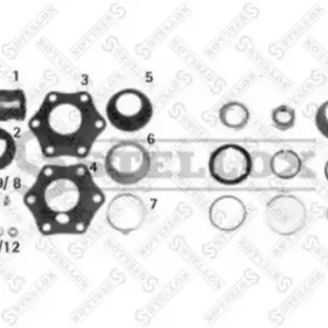 р/к торм. вала!с бронз.втулк на ось (втулка шаровая пластм.)(с монтажн)BPW NH/NR (юмбо) 85-07025-SX STELLOX