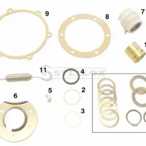 р/к торм. вала !(мпр)на ось бронз.втулки,шар разб,уплотн.,пруж,крышки т.вала SAF 9042 85-07018-SX STELLOX