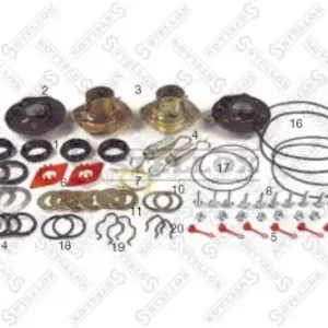 р/к торм вала !(мпр) на ось(полный)опоры+пыльники+стопора+пруж+кольца+монт.к-тSKRS 98-> 85-07001-SX STELLOX