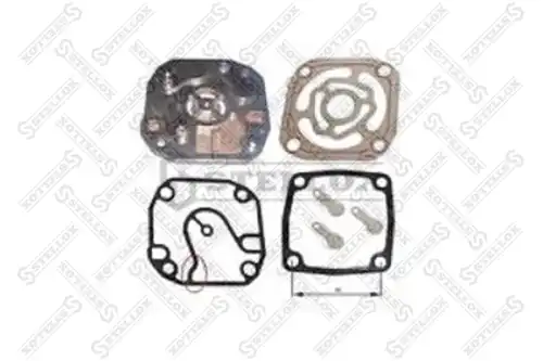 р/к компрессора !(мк) плита с пласт.клапанами + 3прокладки MB Actros OM501LA 85-27801-SX STELLOX