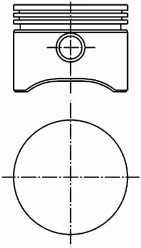 поршень компрессора STD!d75.с кольцами и пальцем DAF,MAN 94 132 700 KS