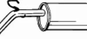 глушитель задняя часть! Opel Corsa D 1.4i 16V Z14XEP 06> 185-683 BOSAL