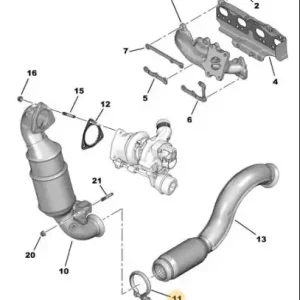 Хомут глушителя PSA 1713 69