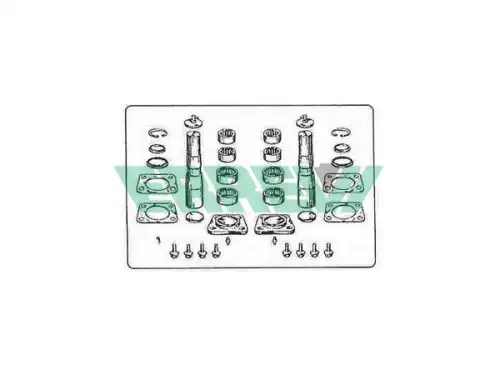 р/к шкворней !на ось с подш 43x53x227 Iveco EUROCARGO/TECH/STAR/TRAKKER 711987 ERREVI