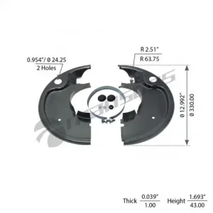 комплект щитков пылезащитных !на 1 сторону SNK 300x200 SAF SK RS 9030/ SK RZ 600.189 MANSONS