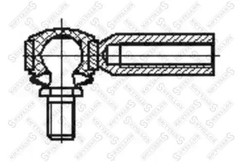 наконечник тяги !крана ур пола верхний (накр) RHT M8x1 M8x1 L=45 MAN 84-41201-SX STELLOX