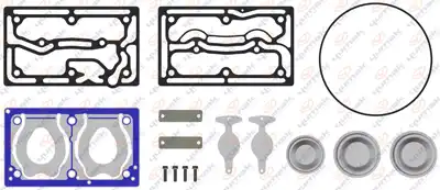 р/к компрессора! (кмр) прокладки, упл.кольца, клапаны, смазка, крышки (16 пр.)MB,MAZ RK.01.712 YUMAK