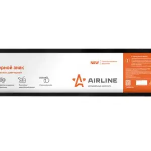 рамка под номерной знак! антивандальная, металл, цвет черный AFC-13 AIRLINE