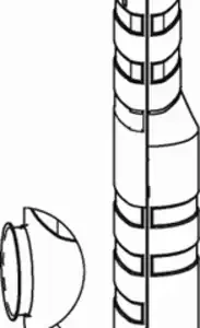 резонатор глушителя вертикальный! VOLVO FH/FM 80454 DINEX