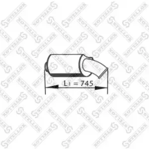 резонатор глушителя! среднийVOLVO FH/FM 82-03576-SX STELLOX