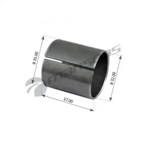 втулка торм.колодки !(сталь) штамп.суппорт d32xd35x37mm ROR 07.91- MPB09SS MANSONS