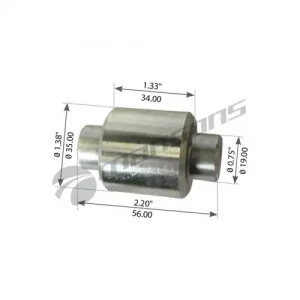 ролик тормозной колодки! d35xd19x56/34мм SAF, Trailor MBP3099 MANSONS