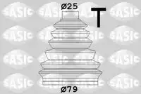 к-т пыльник ШРУСа наружного ! термопласт Renault Laguna II (BG0/1) 1.6 16V (BG0A, BG0L) 1904049 SASIC