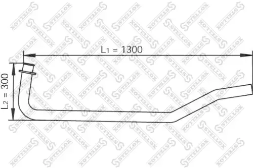труба глушителя ! приемная MAN 82-03591-SX STELLOX