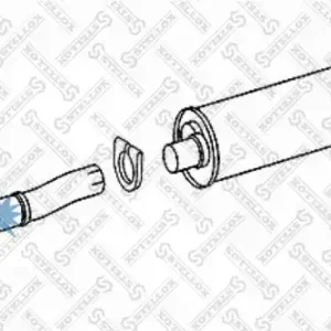 труба глушителя ! плечи 300+1260+260 Omn MB 615 82-03612-SX STELLOX