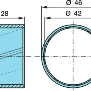 втулка торм. вала !(бронз) 42x46x28 BPW 03.112.44.31.0