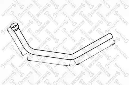 труба глушителя ! Scania 113 82-03575-SX STELLOX