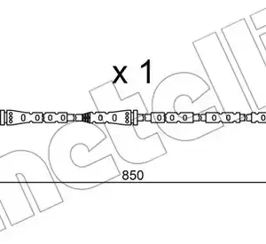 Датчик тормозных колодок METELLI SU.259