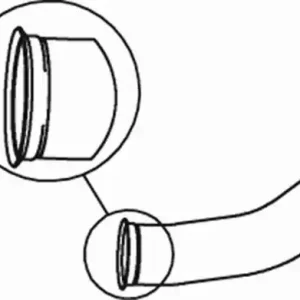 труба глушителя! приемная d127 1-изг.RVI PREMIUM Euro III DXi 11, 370-450 66124 DINEX