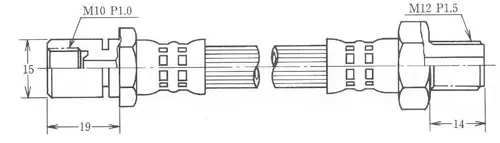 BH26067 Шланг тормозной SB NAGAMOCHI