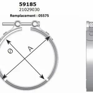 Хомут глушителя HOBI 59185