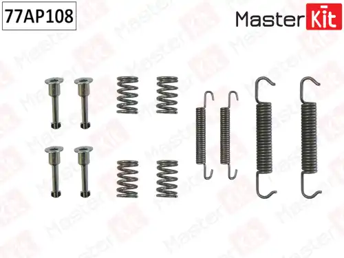 рем.к-кт торм. колодок задних! BMW E81/E36/E46/E90/E82/E28/E34/E39 81> 77AP108 MASTERKIT
