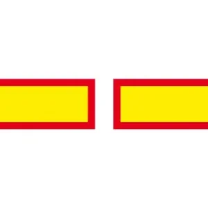 табличка ТС большой длины! 2шт. самоклеящаяся 197x566 D14708 VIGNAL