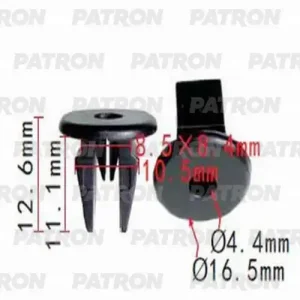 P371361 Фиксатор пластиковый Hyundai,Kia применяемость брызговики, защита PATRON P371361