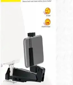 держатель смартфона! зажим, на подголовник, черный SUHZ-A01 BASEUS