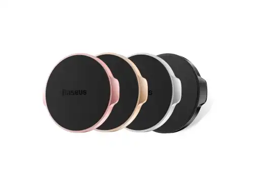 держатель смартфона! магнитный, на самоклеящемся диске, черный SUER-C01 BASEUS