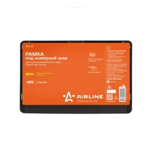 рамка под номерной знак! для япон./амер. авто, 290x170 мм, черная, стандарт РФ AFC15 AIRLINE