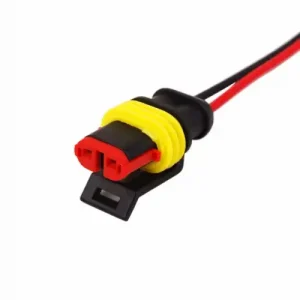 автомобильный разъем! гнездо с проводом 20см DJ7021-1.5-21 16-0312-9 REXANT