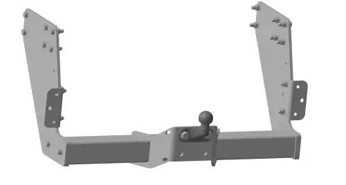 Фаркоп ORIS 5612-F фланцевый 2500 кг./ 100 кг.