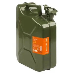 Канистра автомобильная AIRLINE ACF-10G металл 10 л ручка для переноса фиксатор от случайного открывания