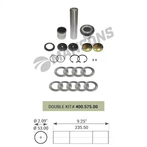 р/к шкворня! на сторону,с подшип 52/53x235Omn MAN EL/EM/F2000/F90/G90/L2000/TGA/NG 400.575.00 MANSONS
