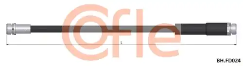 шланг тормозной задний! L=345 Ford Fusion 1.25/1.4/1.6/1.4TDCi/1.6TDCi 02>