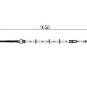 Трос ручного тормоза BOSCH 1 987 482 865