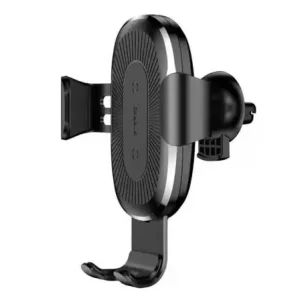 держатель смартфона! с беспроводной зарядкой, захват гравитационный, в дефлектор WXYL-01 BASEUS