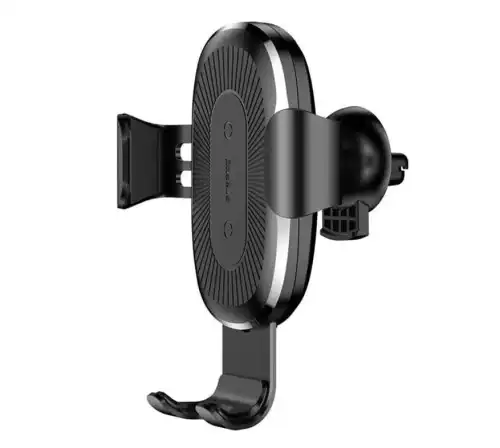 держатель смартфона! с беспроводной зарядкой, захват гравитационный, в дефлектор WXYL-01 BASEUS