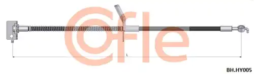 шланг тормозной передний левый! L=540 Hyundai i30 1.6i 07>