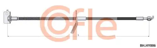 шланг тормозной передний правый! L=540 Hyundai i30 1.6i 07>