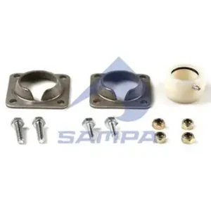 р/к торм.вала !(мп) 1бел.пласт.втулка+2крышки+4гайки+4болта Fruehauf 090.510 SAMPA