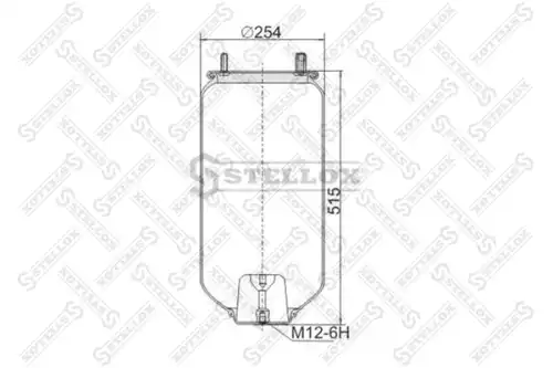 Пневмоподушка STELLOX 90-41590-SX